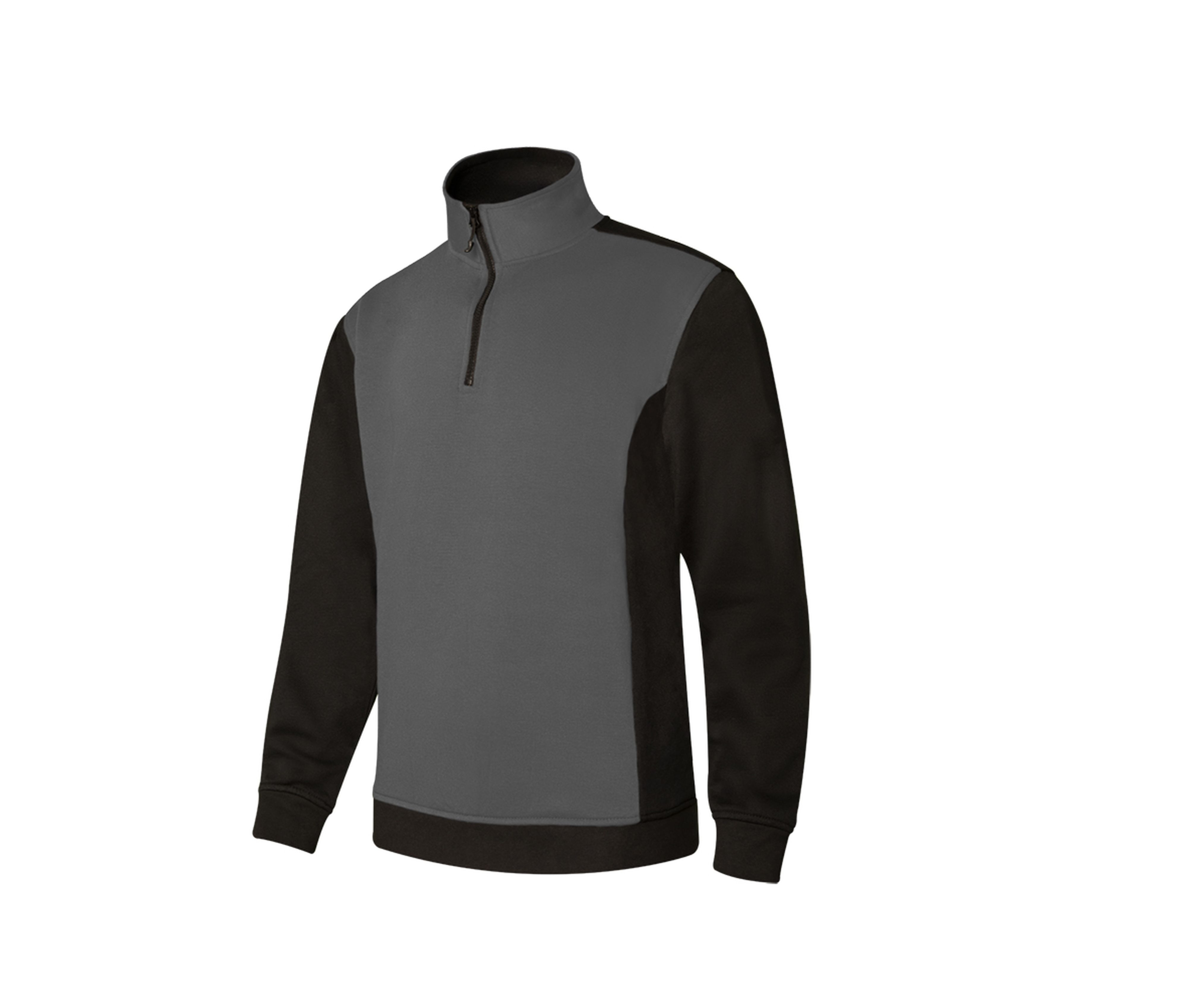 SWEAT BICOLORE COL ZIPPÉ