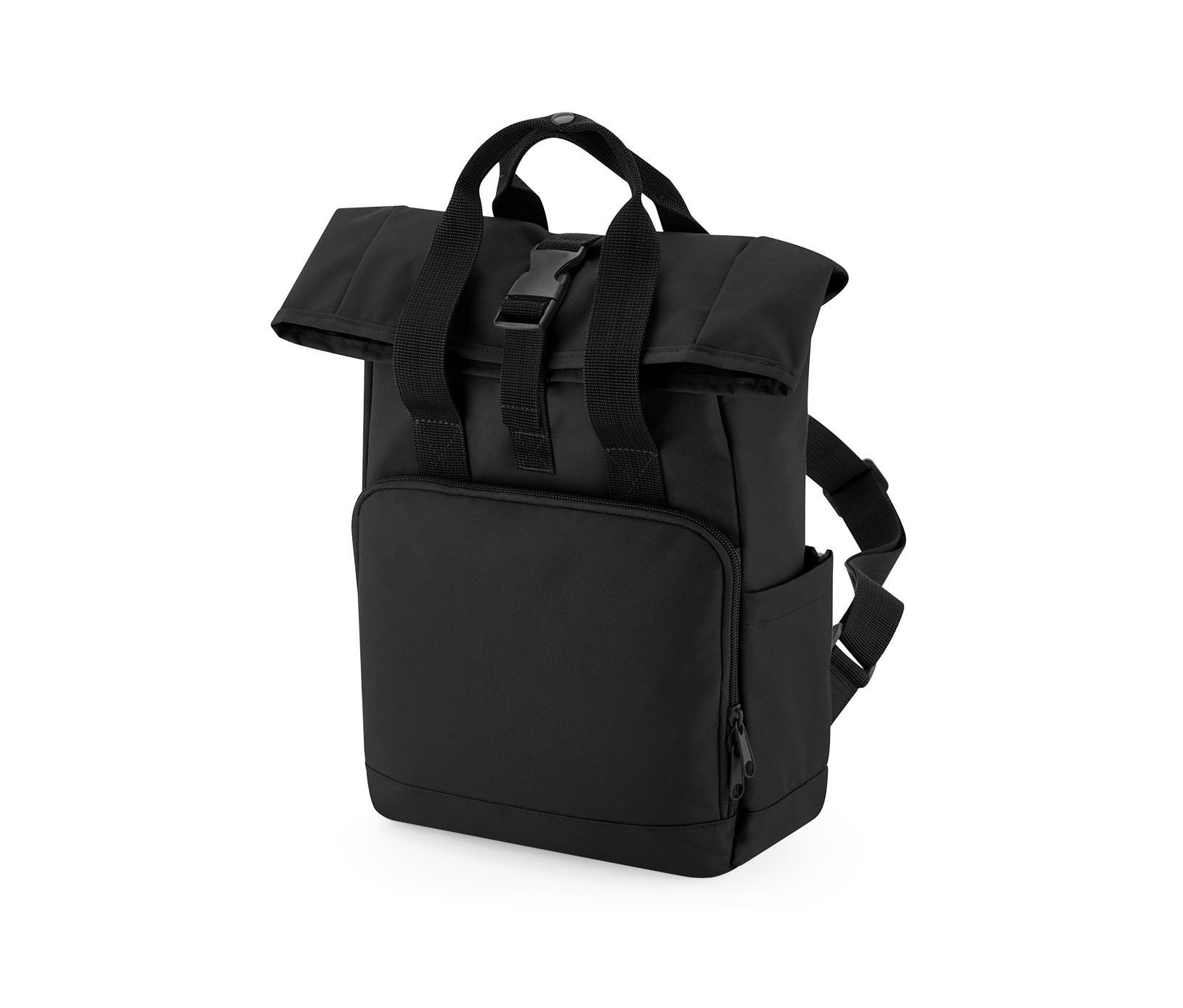 RECYCLED MINI TWIN HANDLE ROLL-TOP LAPTOP BACKPACK
