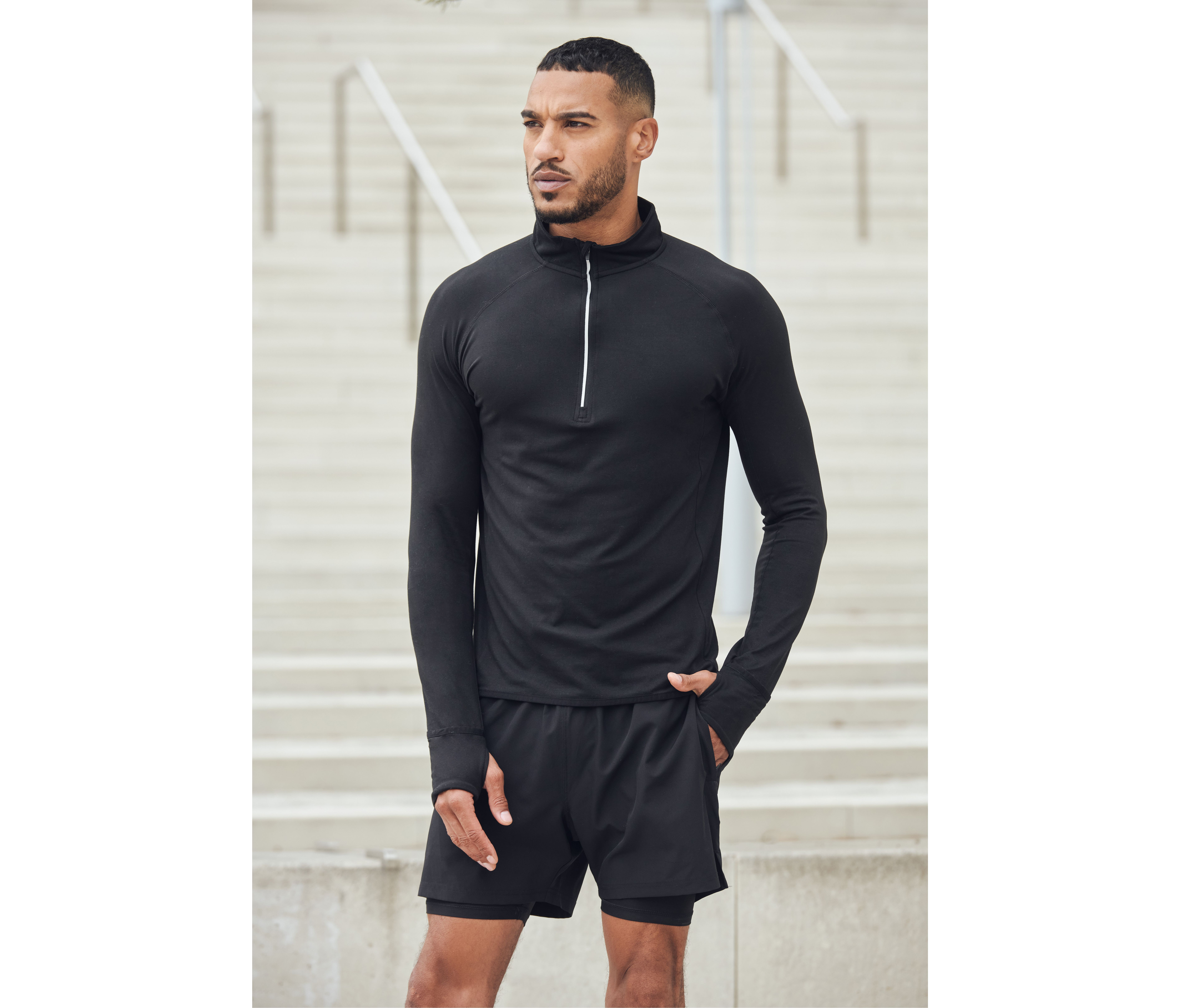 LONG SLEEVED 1/4 ZIP TOP