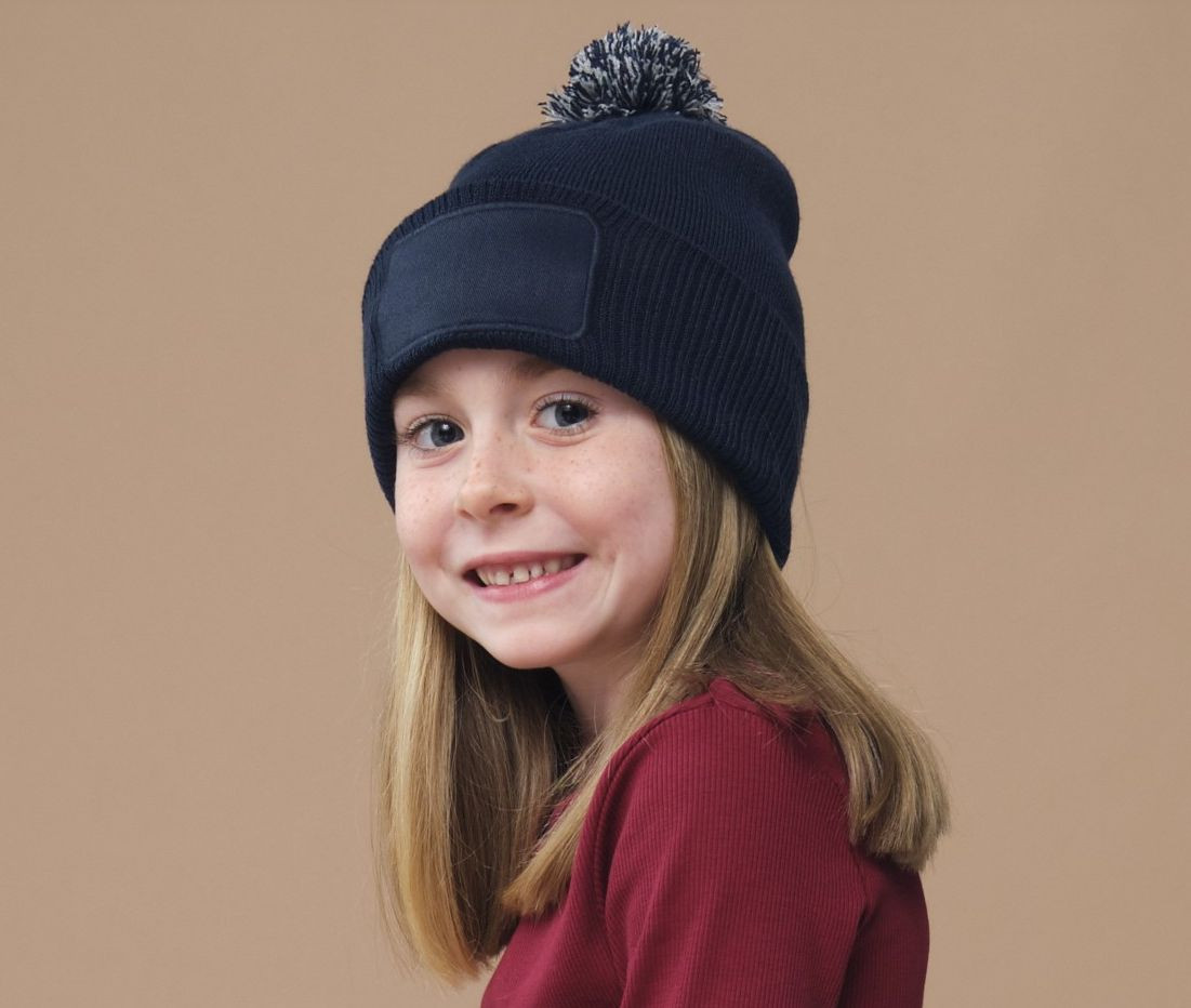 KIDS SNOWSTAR PATCH BEANIE