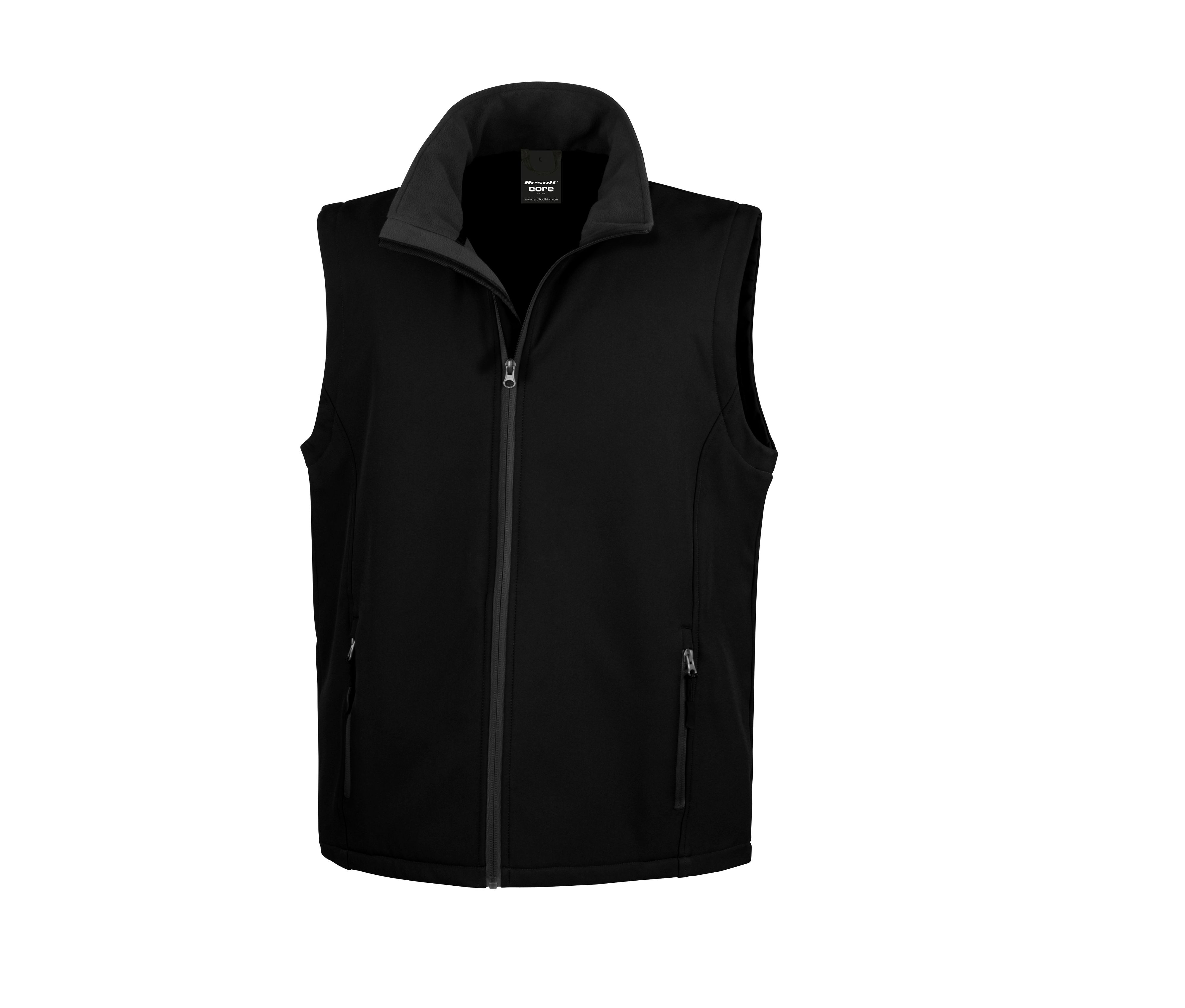 MENS PRINTABLE SOFTSHELL BODYWARMER