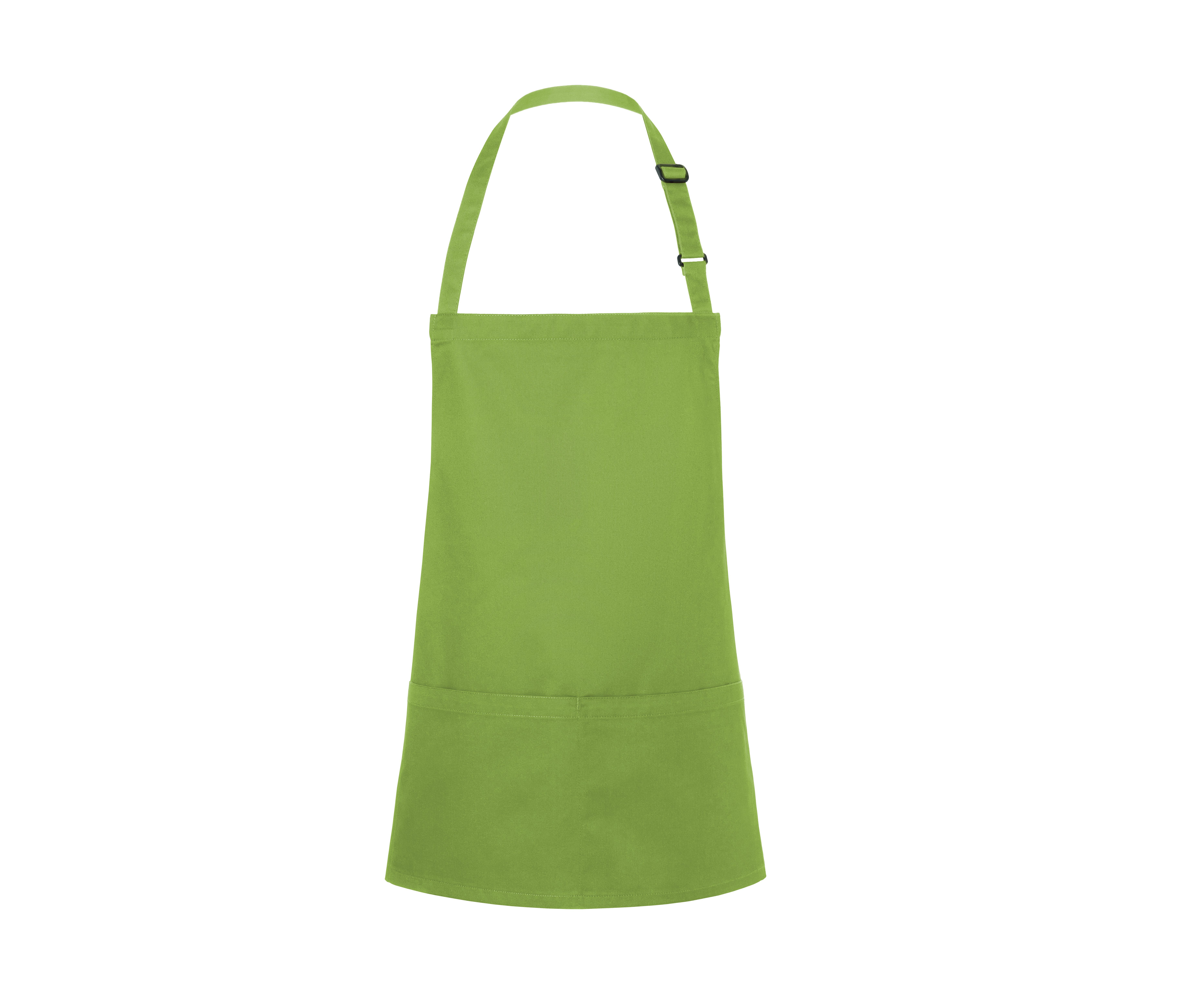 SHORT BIB APRON BASIC WITH BUCKLE AND POCKET
