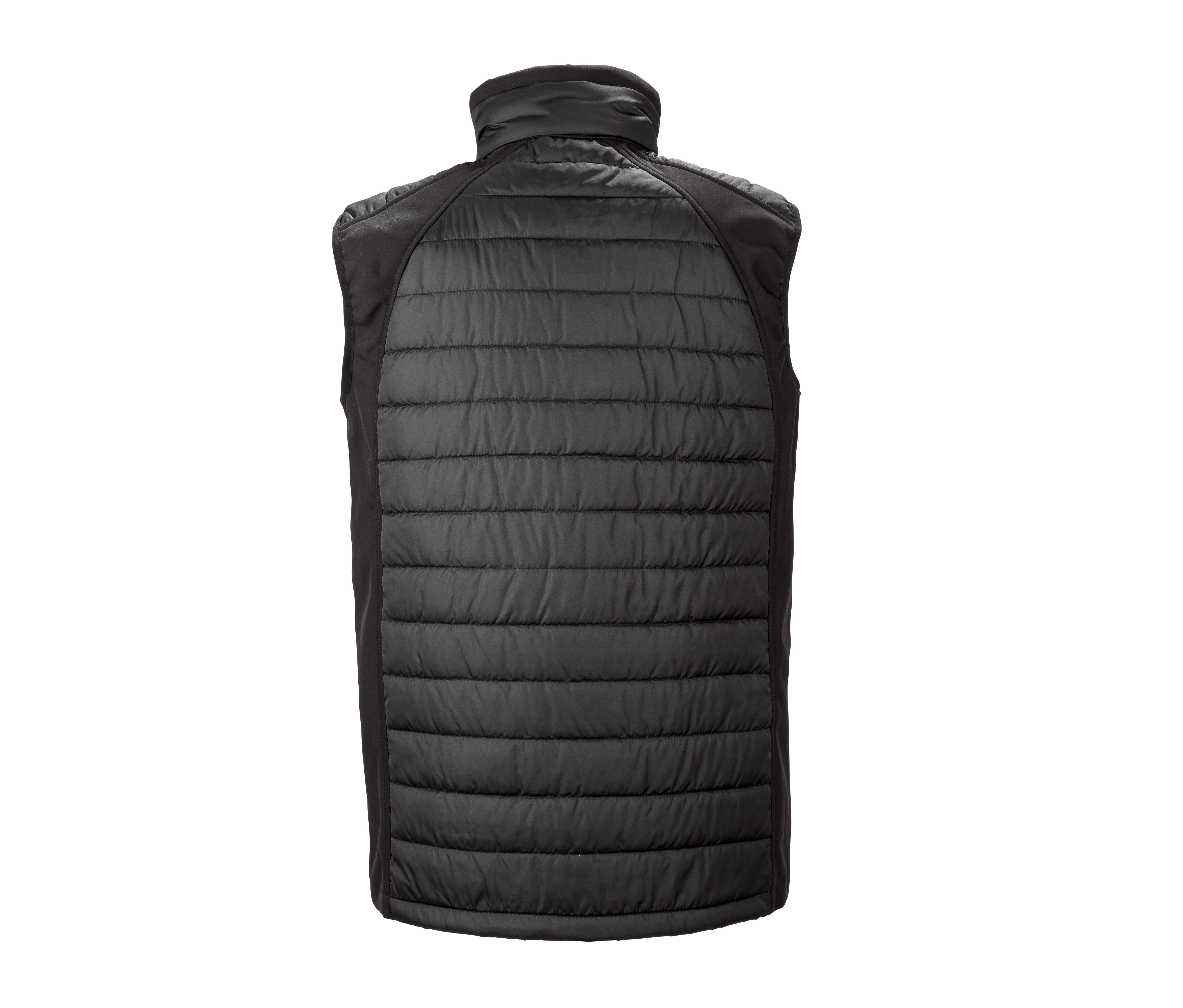BLACK COMPASS PADDED SOFTSHELL GILET