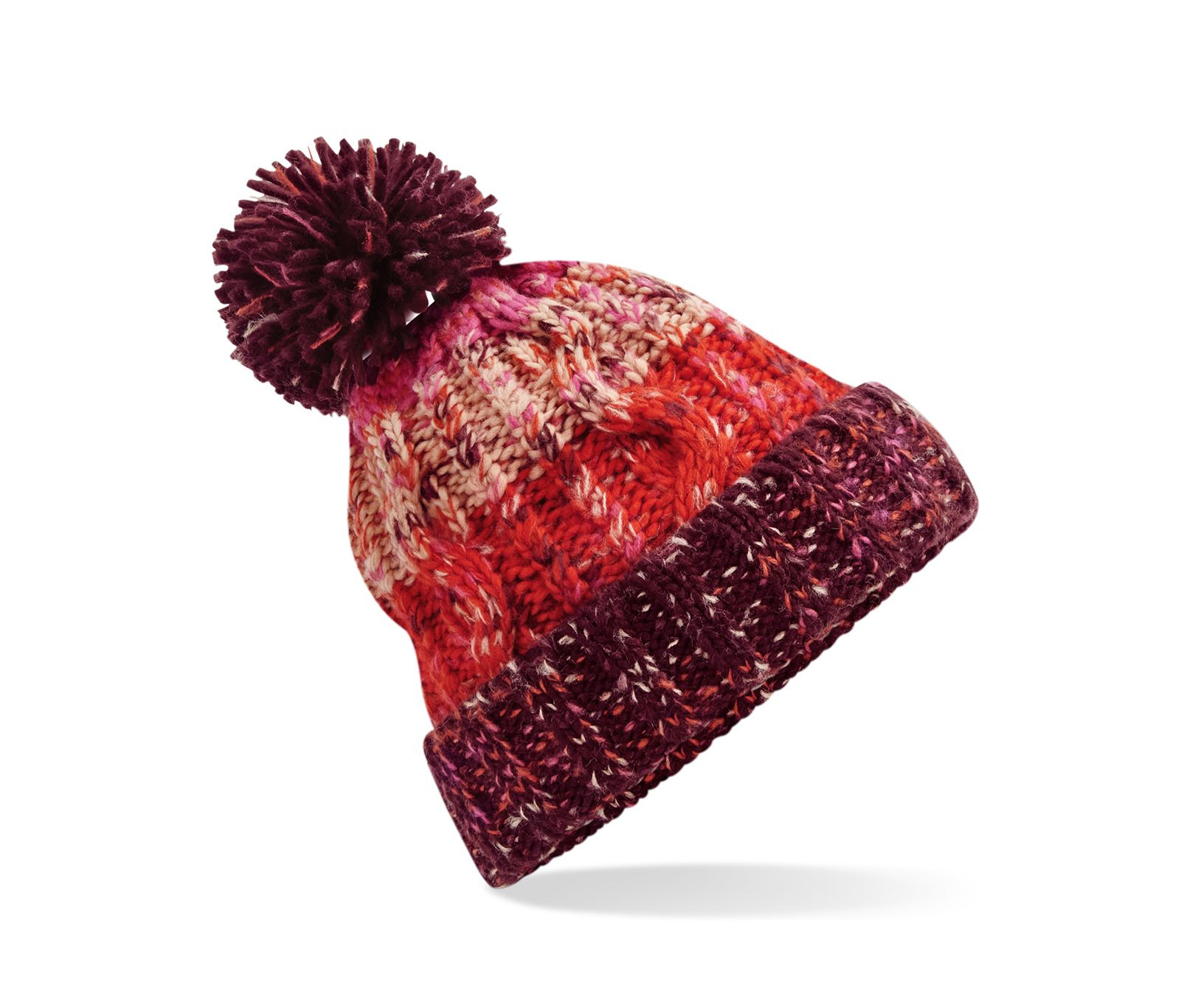 CORKSCREW POM POM BEANIE