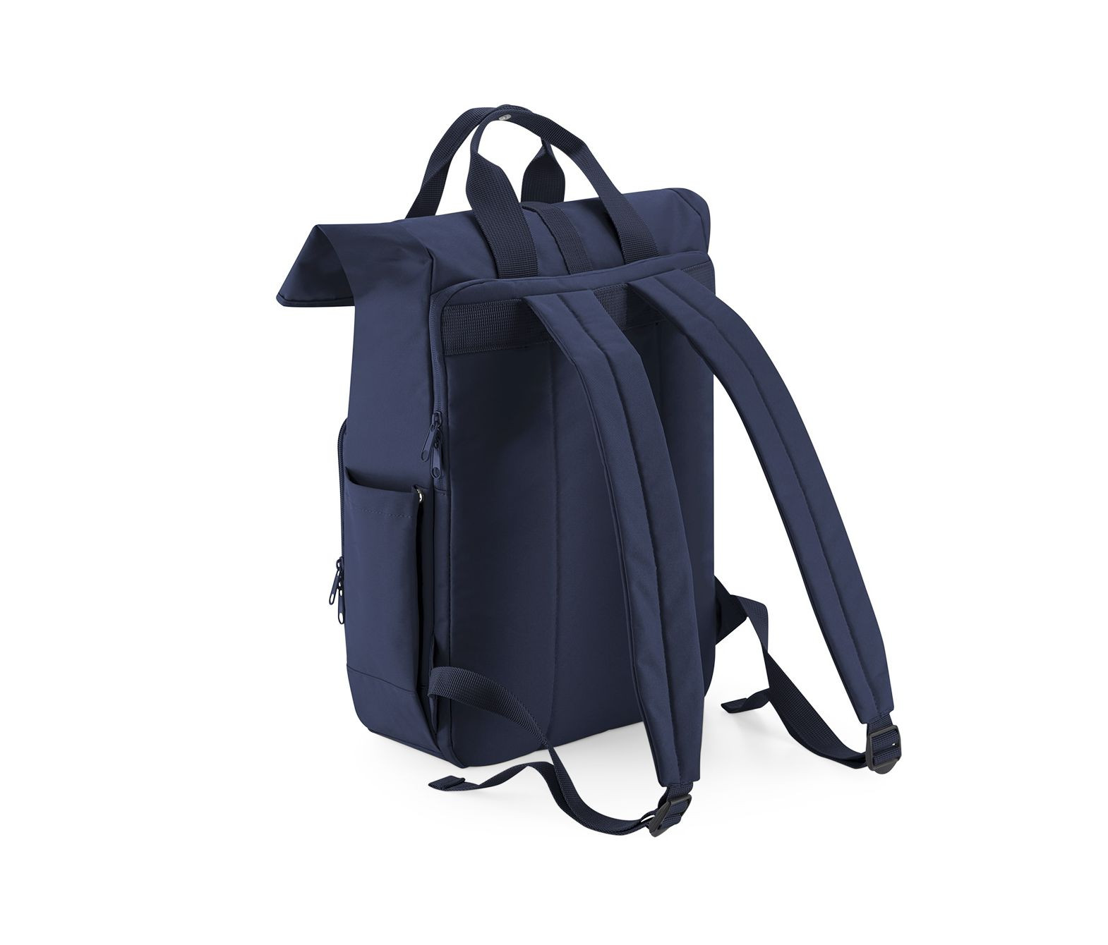 RECYCLED TWIN HANDLE ROLL-TOP LAPTOP BACKPACK