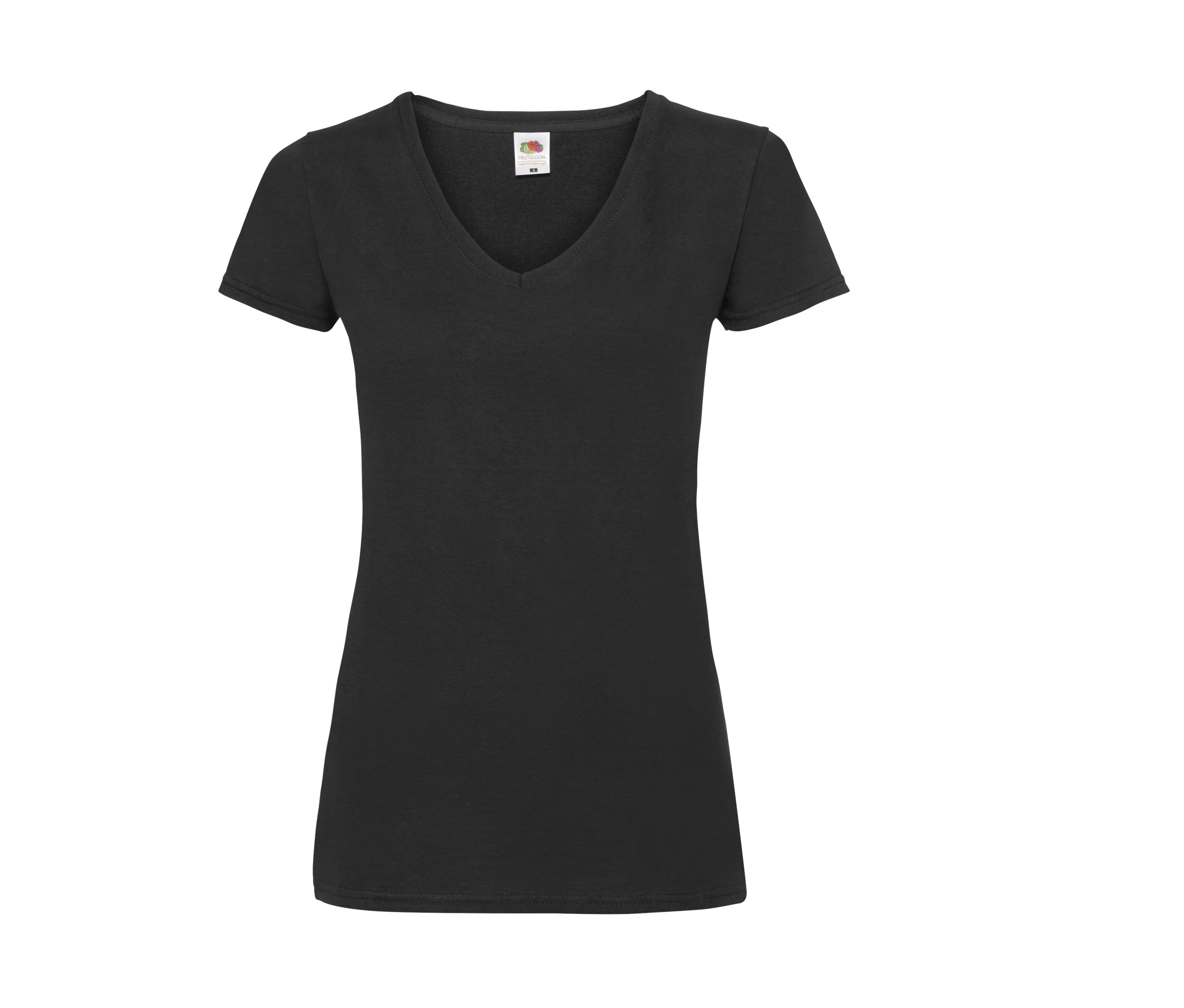 LADIES VALUEWEIGHT V-NECK T