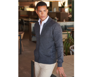 UNISEX KNITTED BOMBER JACKET